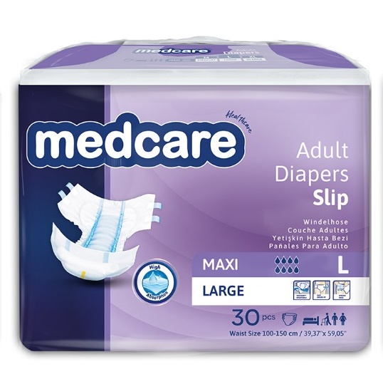 Πάνα ακράτειας MedCare Maxi Large πακ των 30τμχ