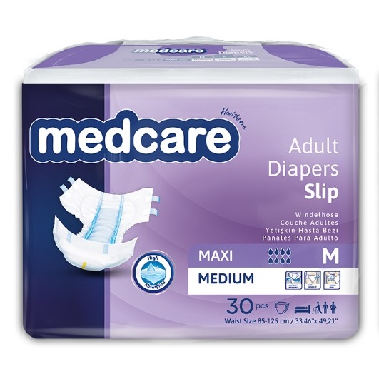 Πάνα ακράτειας MedCare Maxi Medium πακ των 30τμχ